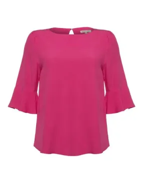 orange fuchsia blouse