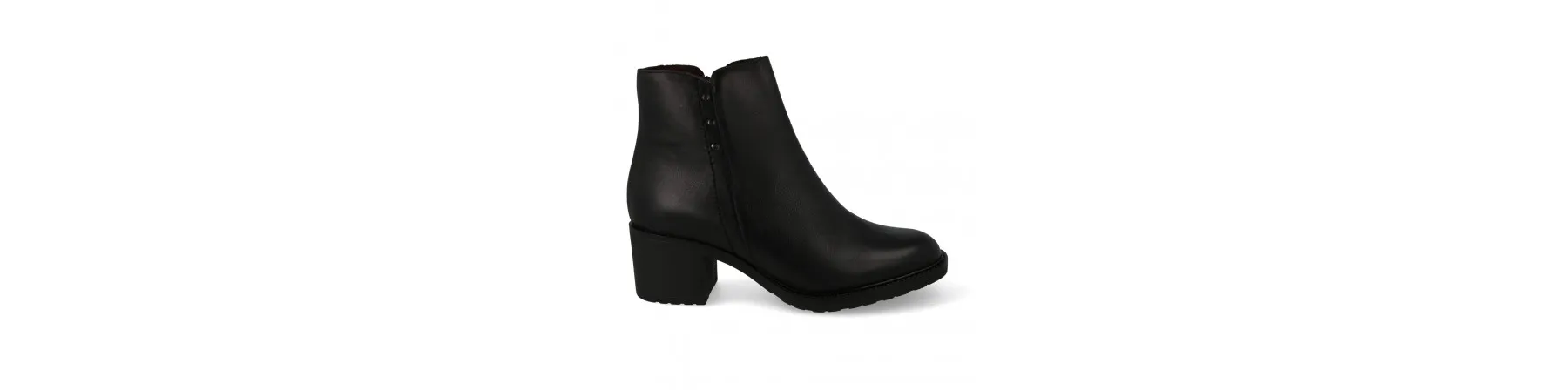 OUTLET BOTINES MUJER PIEL NEGROS MOD. BRISTOL NE