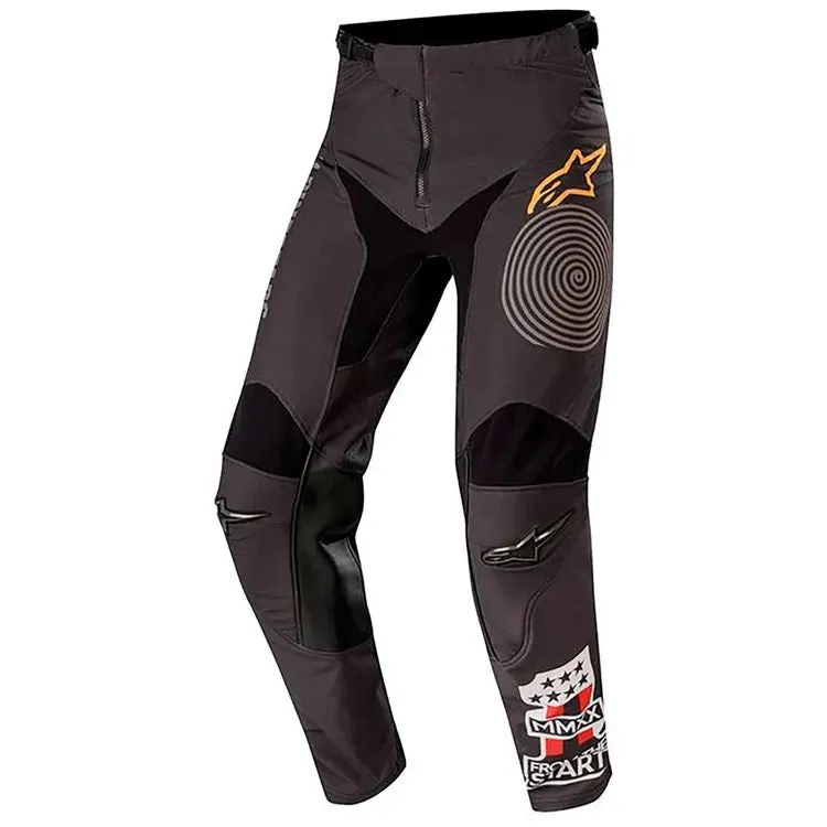 PANTALON MOTO ALPINESTARS RACER TECH NEGRO GRIS MOTOCROSS