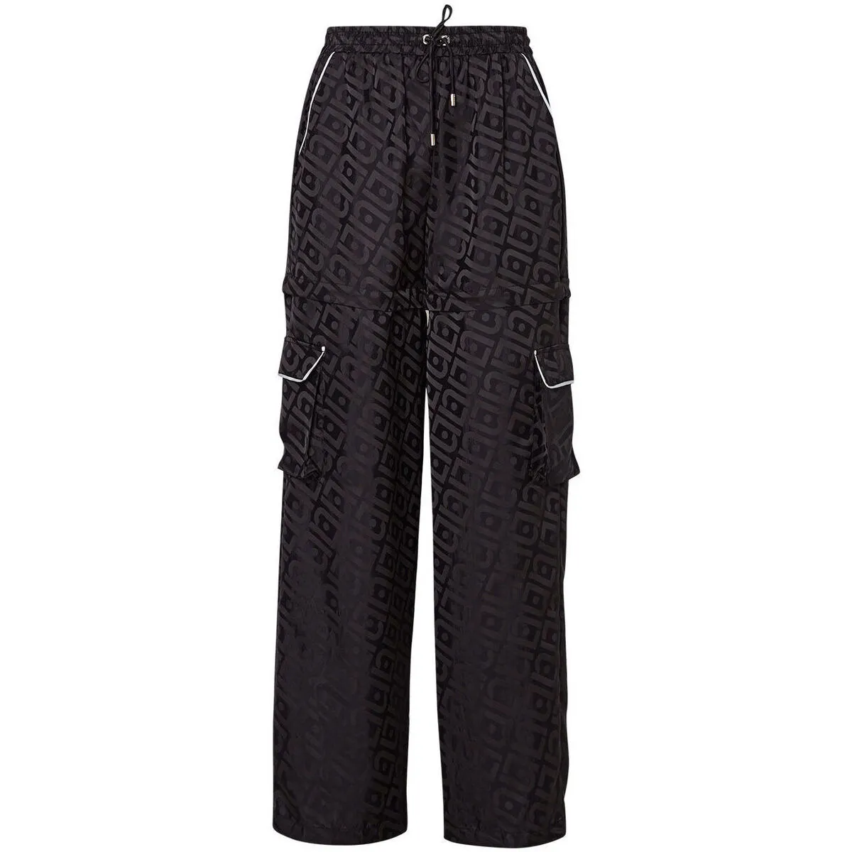 Jacquard satin trousers