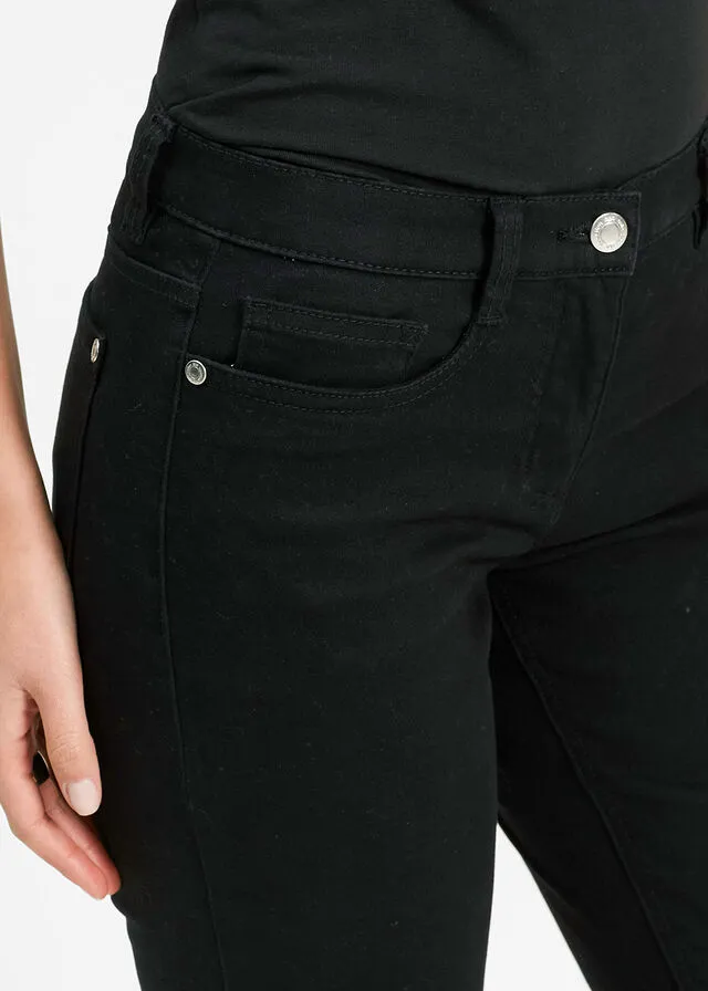 Pantalón capri elástico Negro