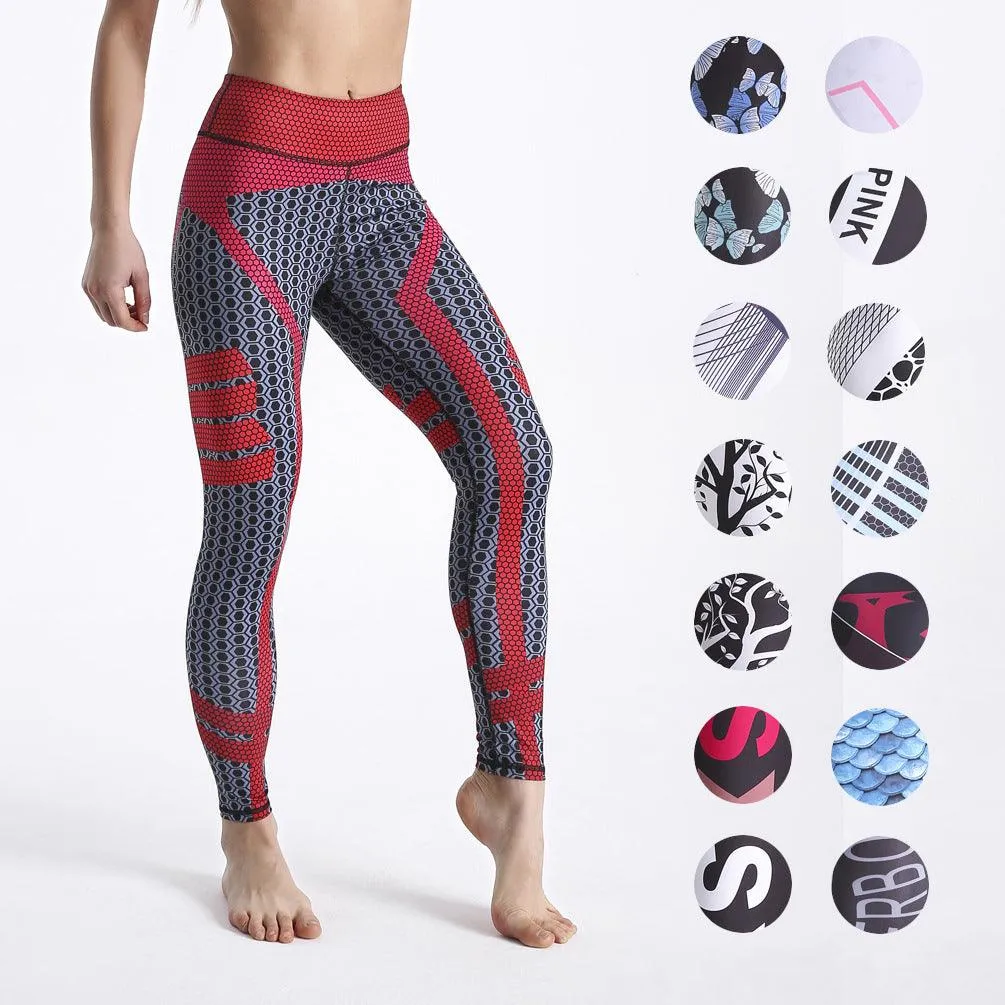 Pantalón estampado de yoga