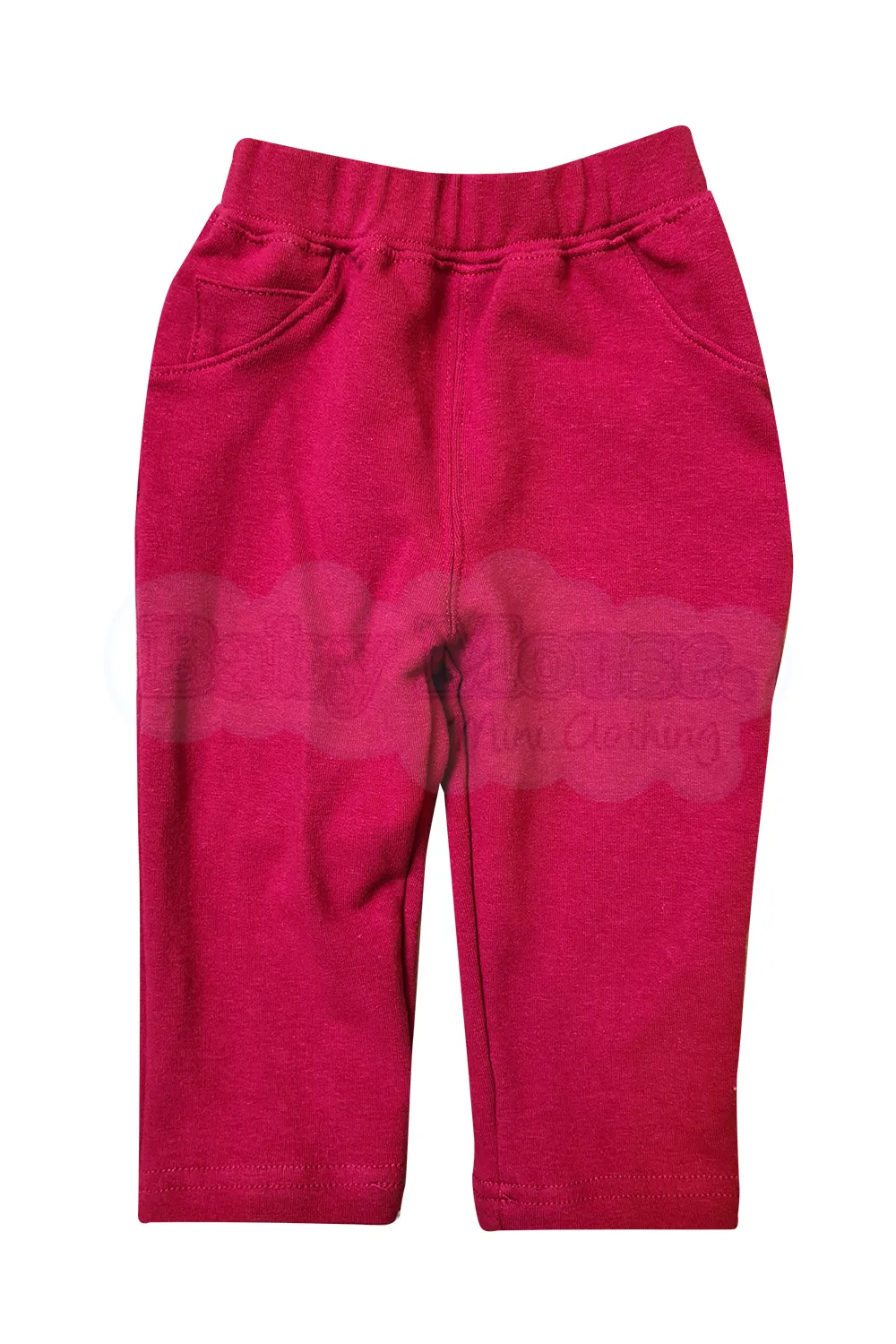 Pantalón kids 3 a 10 aos. Terry Rojo