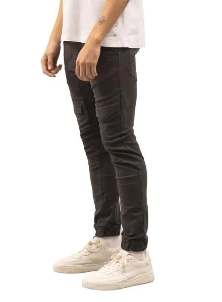 Dark Gray Men's Cargo Pants-Klout.