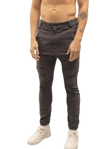 Dark Gray Men's Cargo Pants-Klout.