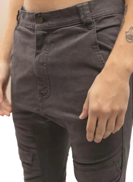 Dark Gray Men's Cargo Pants-Klout.