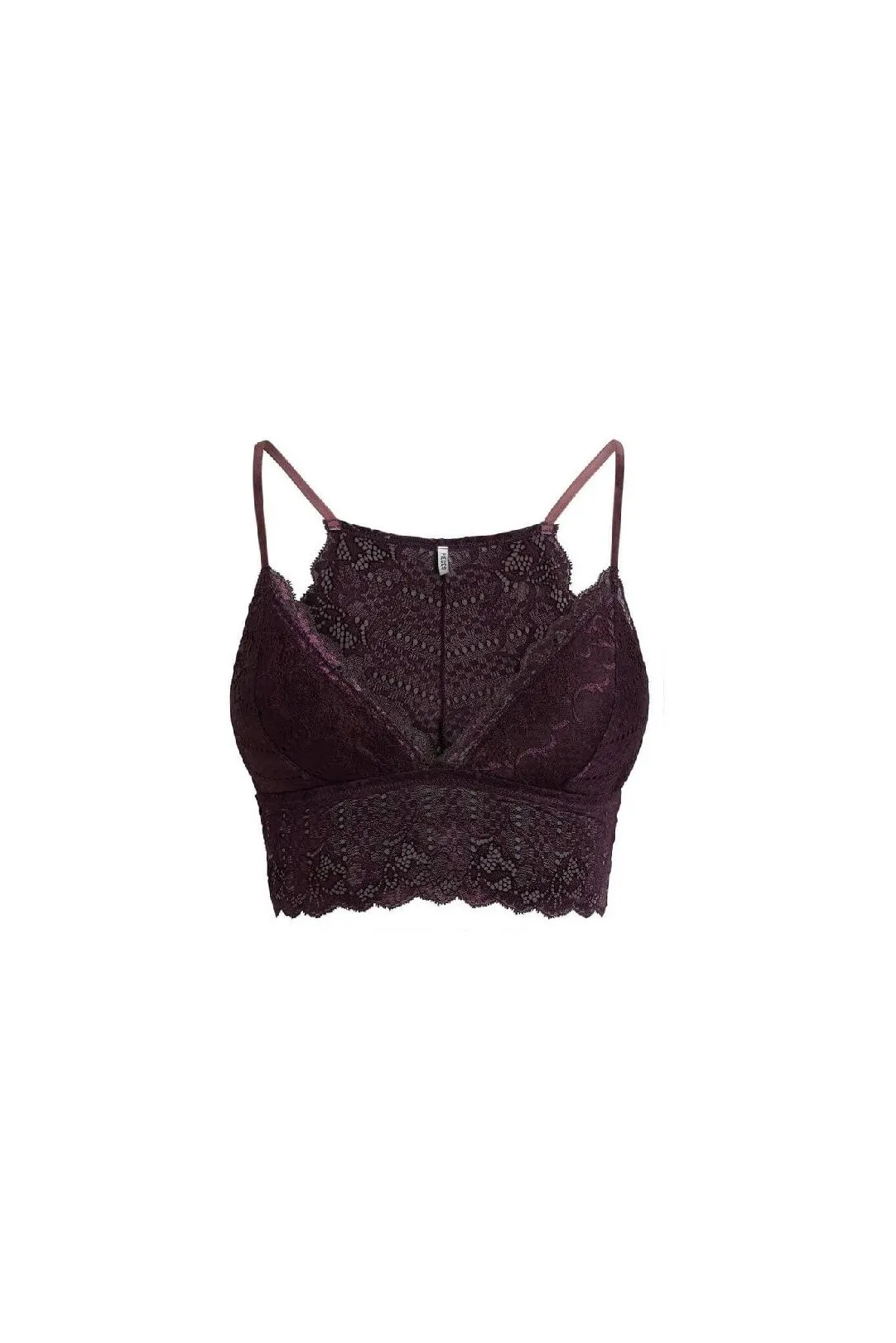 Burgundy Bralette Top PCKAROLINE