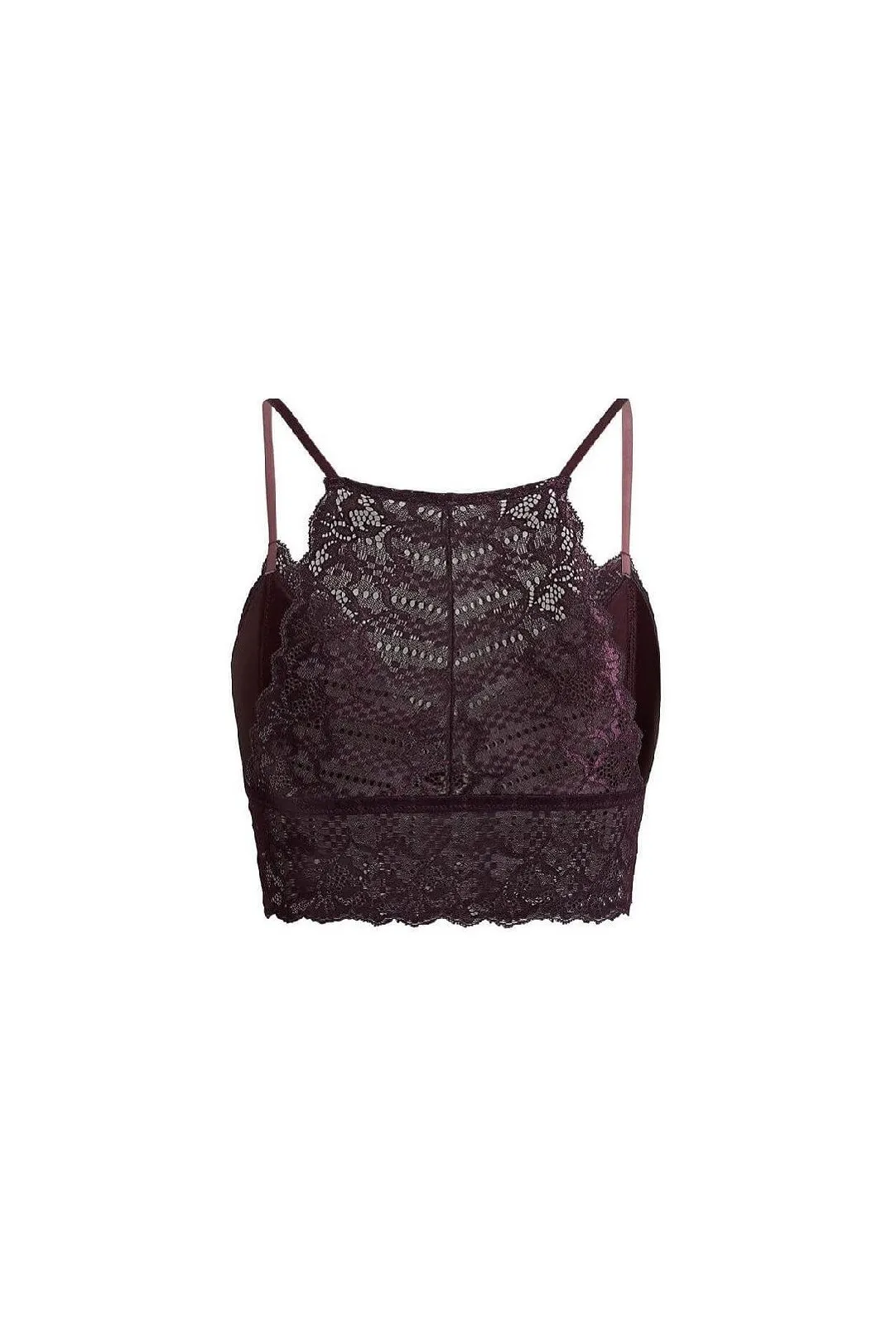 Burgundy Bralette Top PCKAROLINE