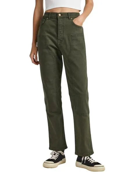 Pepe Jeans Celyn Work Verde Women's Pants.