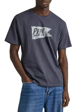 Pepe Jeans Men's Gray Single Cardiff T-shirt