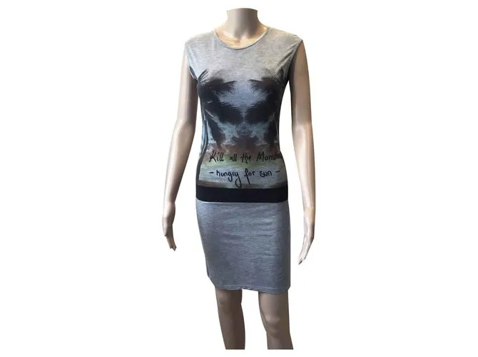 Philipp Plein Vestidos Gris 