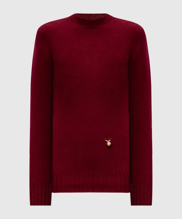 Burgundy wool and cashmere sweater by Philosophy di Lorenzo Serafini