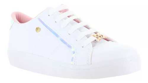 Pink Latte Tenis Urbano Blanco Con Cromo Para Mujer 78447