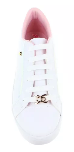 Pink Latte Tenis Urbano Blanco Con Cromo Para Mujer 78447