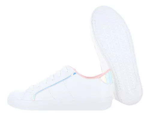 Pink Latte Tenis Urbano Blanco Con Cromo Para Mujer 78447