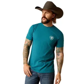 Playera Ariat Stacks Azul