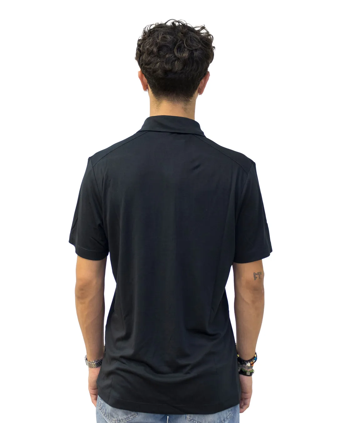 Playera Polo PW Negro TC GRIS 24 Caballero