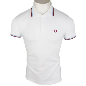 Polo Fred Perry Hombre Blanco Ref.2155