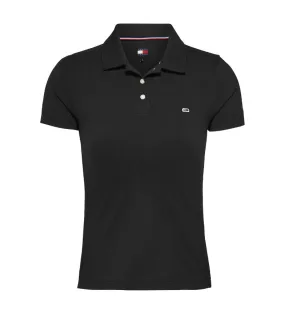 Slim Essential Black Polo