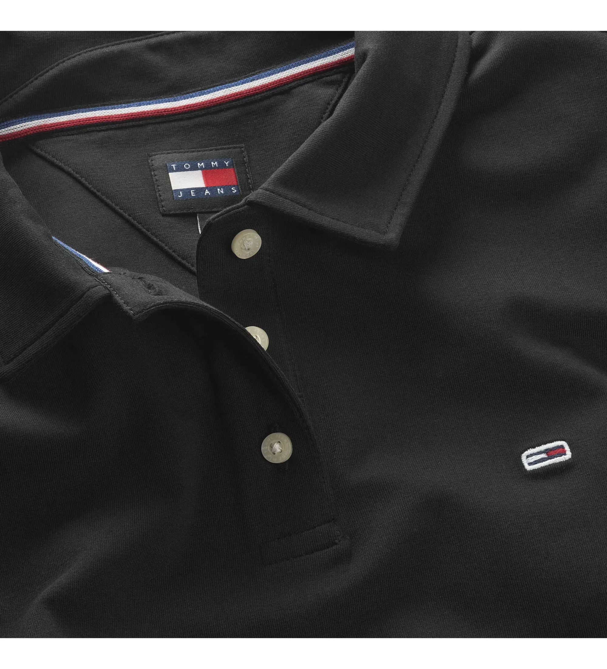 Slim Essential Black Polo