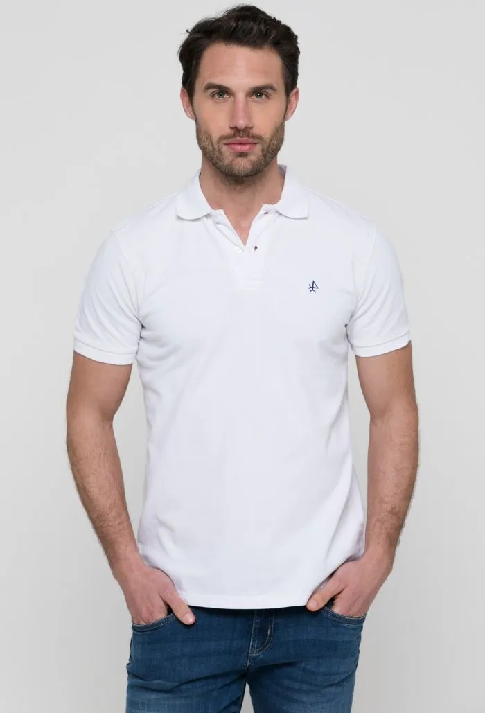 White Valecuatro Basic Polo