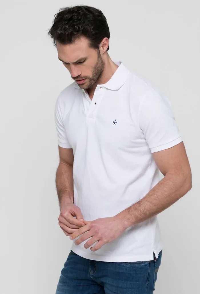 White Valecuatro Basic Polo