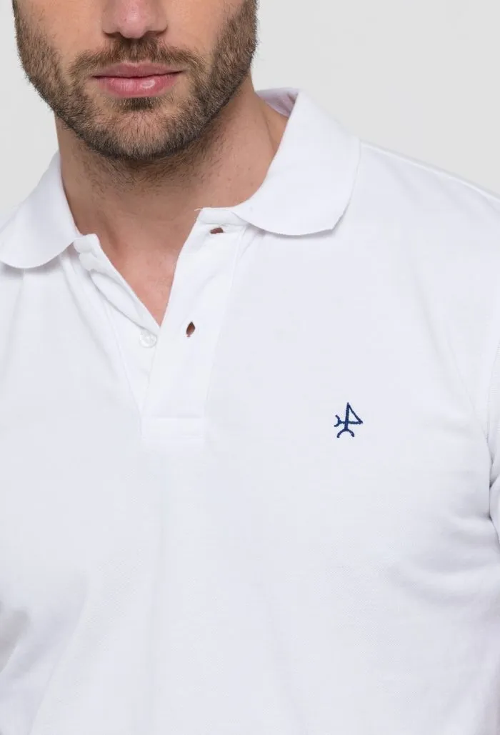 White Valecuatro Basic Polo