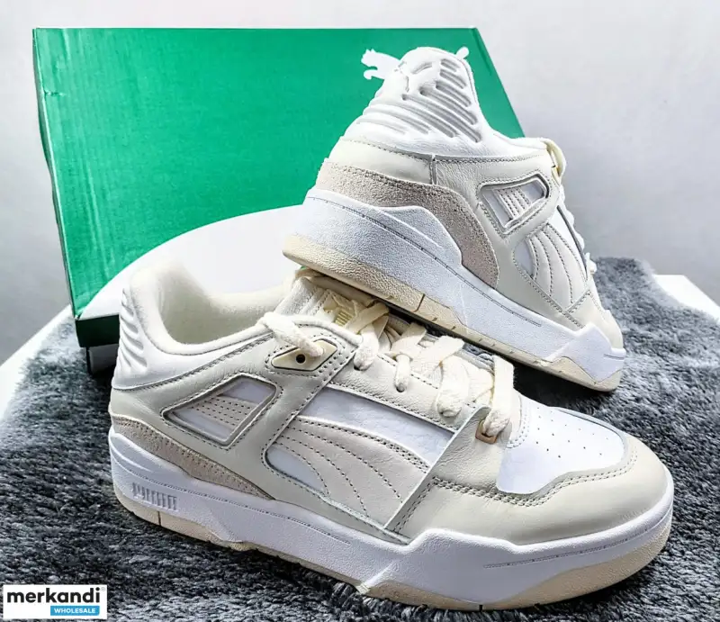 Puma y Adidas sneakers for sports.