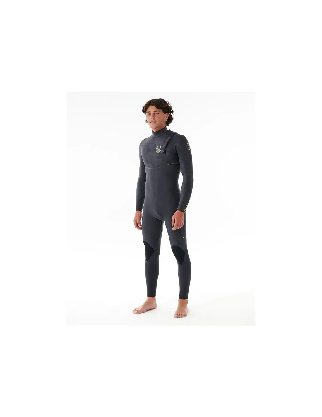 Rip Curl E Bomb 3/2 Dark Grey Zipperless Surf Wetsuit