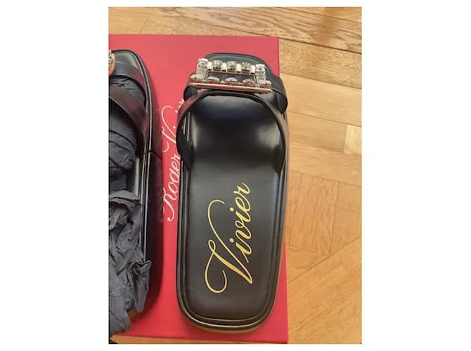 Roger Vivier Mulas Negro 