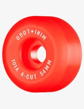 Ruedas Skate MINI LOGO A-CUT 54MM - 101A - Rojo (4 Ruedas)