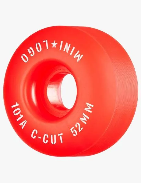 Ruedas Skate MINI LOGO C-CUT 52mm - 101a - Rojo (4 Ruedas)