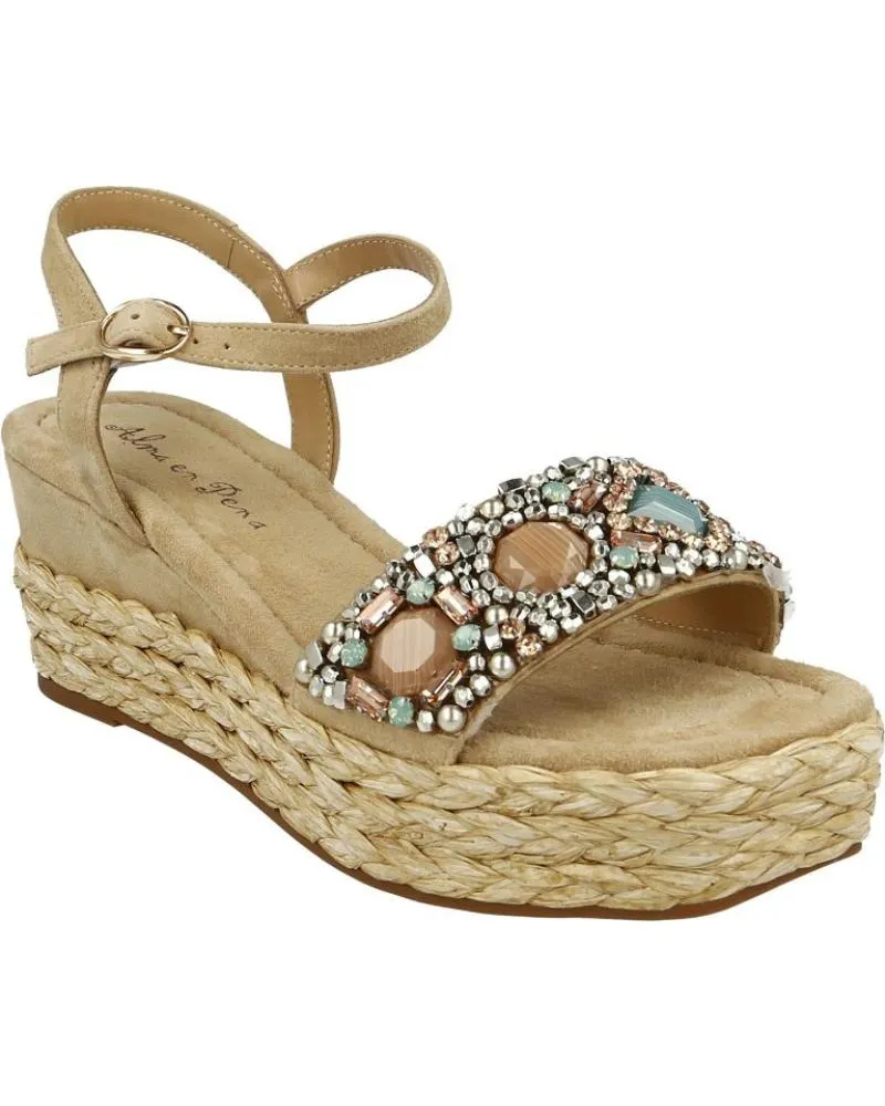 Sandalias ALMA EN PENA  de Mujer V23570 SUEDE TAUPE  BEIGE