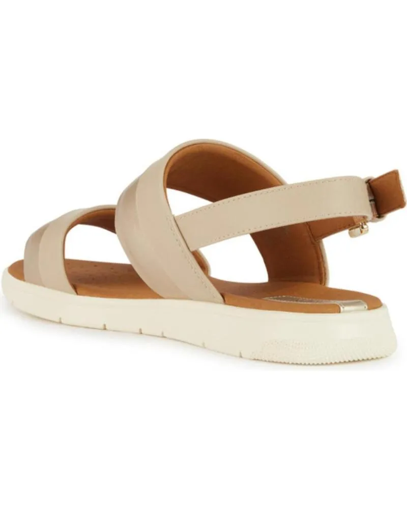 Sandalias de Mujer GEOX SANDALIA DOBLE TIRA DE MUJER C5379 BEIGE-LT GOLD