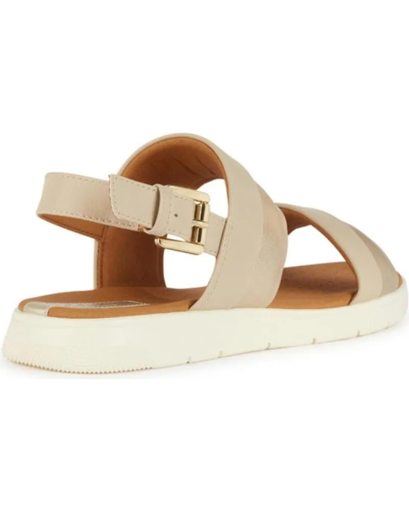 Sandalias de Mujer GEOX SANDALIA DOBLE TIRA DE MUJER C5379 BEIGE-LT GOLD