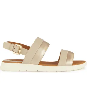 Sandalias de Mujer GEOX SANDALIA DOBLE TIRA DE MUJER C5379 BEIGE-LT GOLD