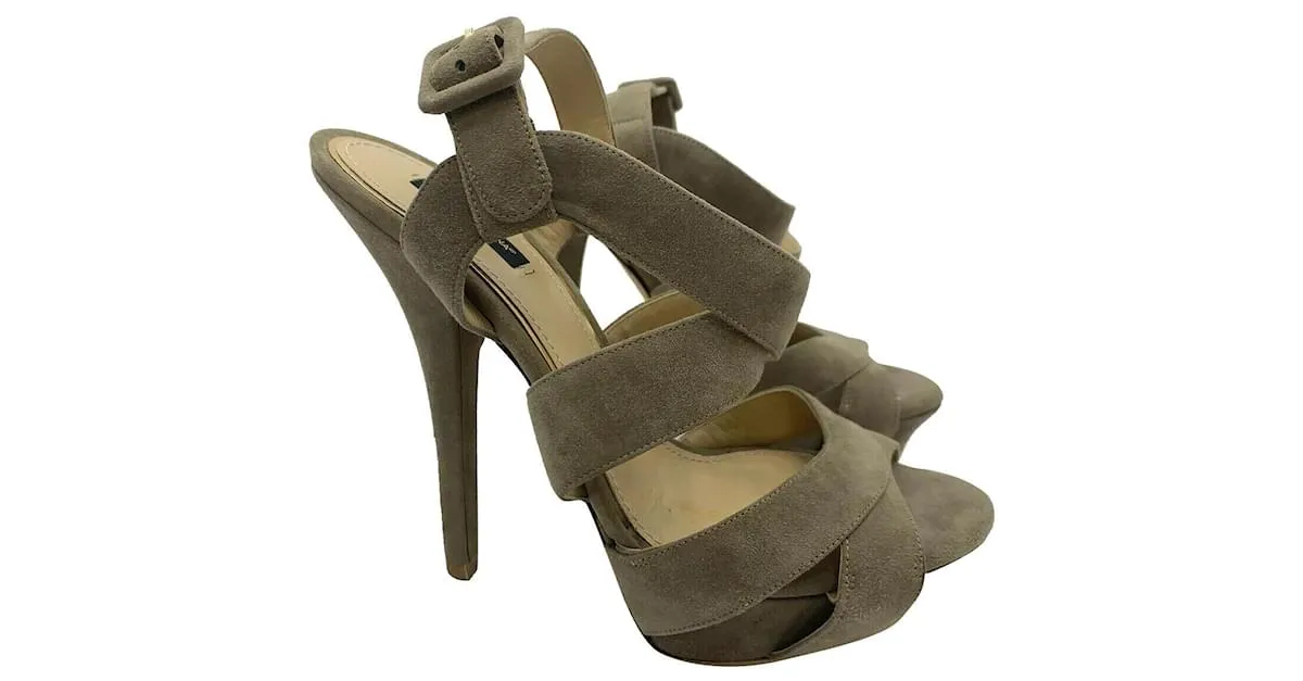 Sandalias Dolce & Gabbana "Vita" en topo Gris pardo 