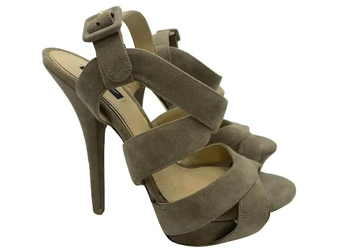 Sandalias Dolce & Gabbana "Vita" en topo Gris pardo 