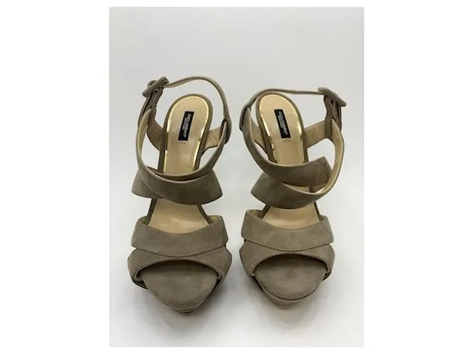 Sandalias Dolce & Gabbana "Vita" en topo Gris pardo 