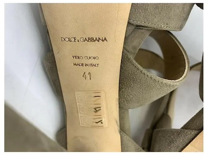 Sandalias Dolce & Gabbana "Vita" en topo Gris pardo 