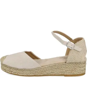 Sandalias L&R SHOES  de Mujer LR SHOES 4428 APARGATAS DE CUNA BAJA PARA MUJER  BEIGE