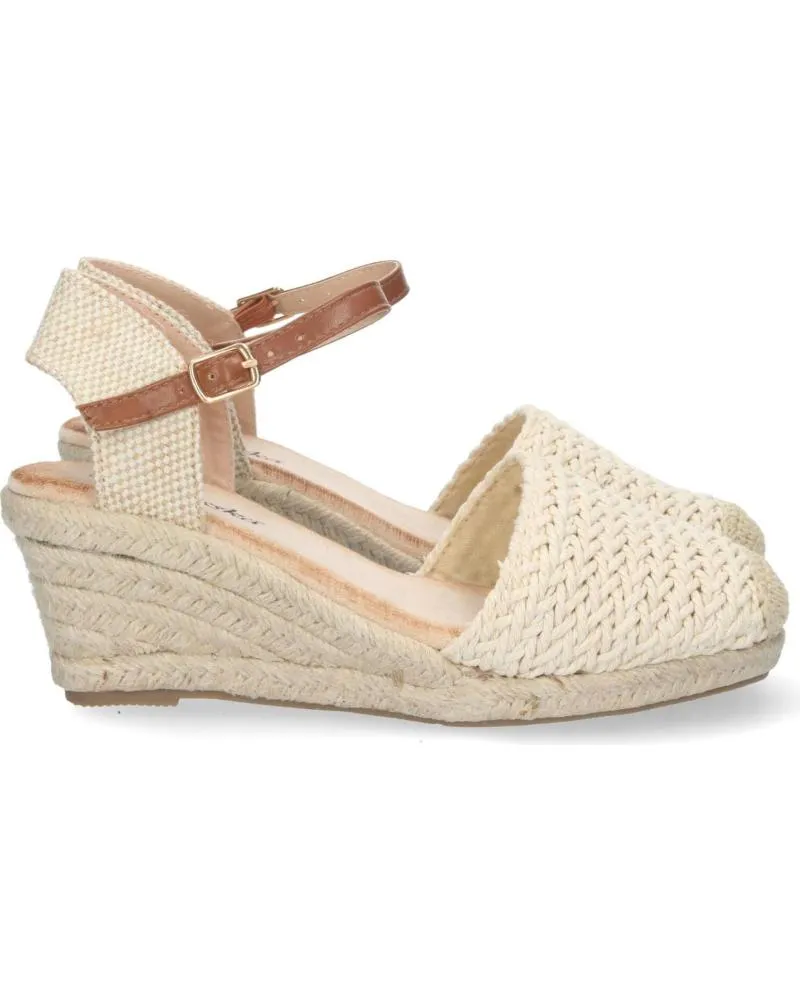 Sandalias PUNTOSALAO  de Mujer ALPARGATAS DE CUNA MEDIA DE YUTE TEXTURA MUJER BEIGE  VARIOS COLORES