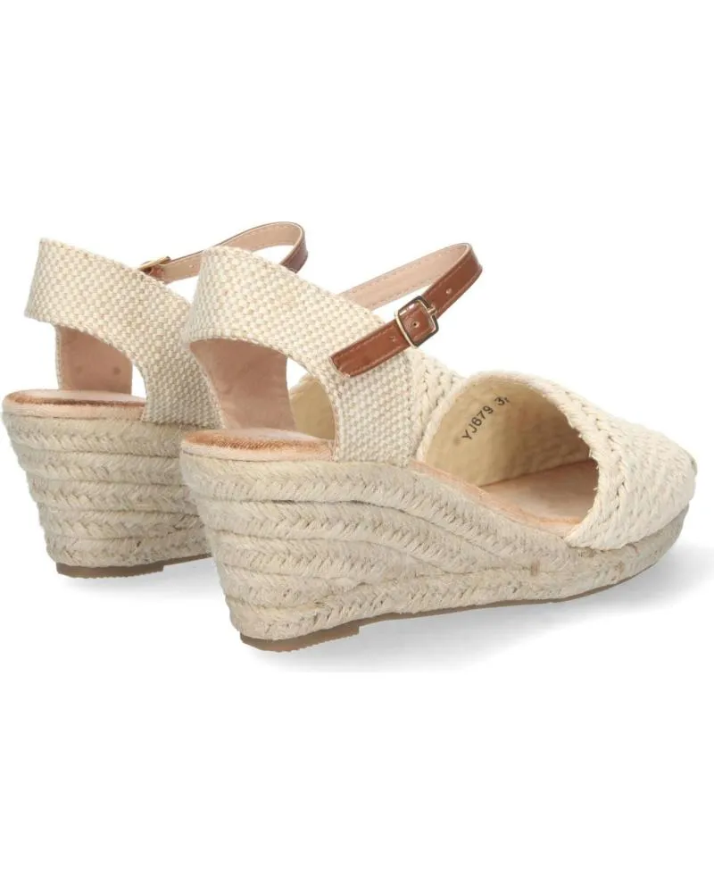 Sandalias PUNTOSALAO  de Mujer ALPARGATAS DE CUNA MEDIA DE YUTE TEXTURA MUJER BEIGE  VARIOS COLORES