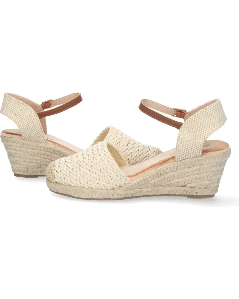 Sandalias PUNTOSALAO  de Mujer ALPARGATAS DE CUNA MEDIA DE YUTE TEXTURA MUJER BEIGE  VARIOS COLORES