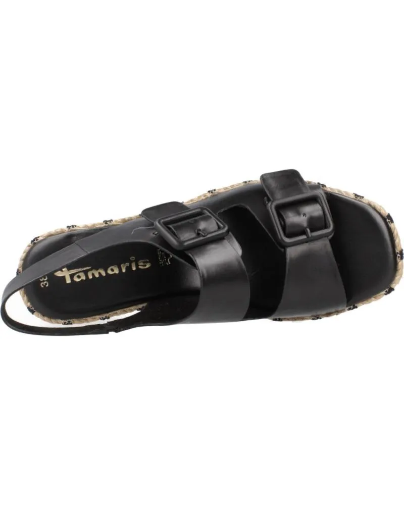 Sandalias TAMARIS  de Mujer DAMEN 1-28040-42 001 SANDALIAS CON TACON MEDIO P  NEGRO