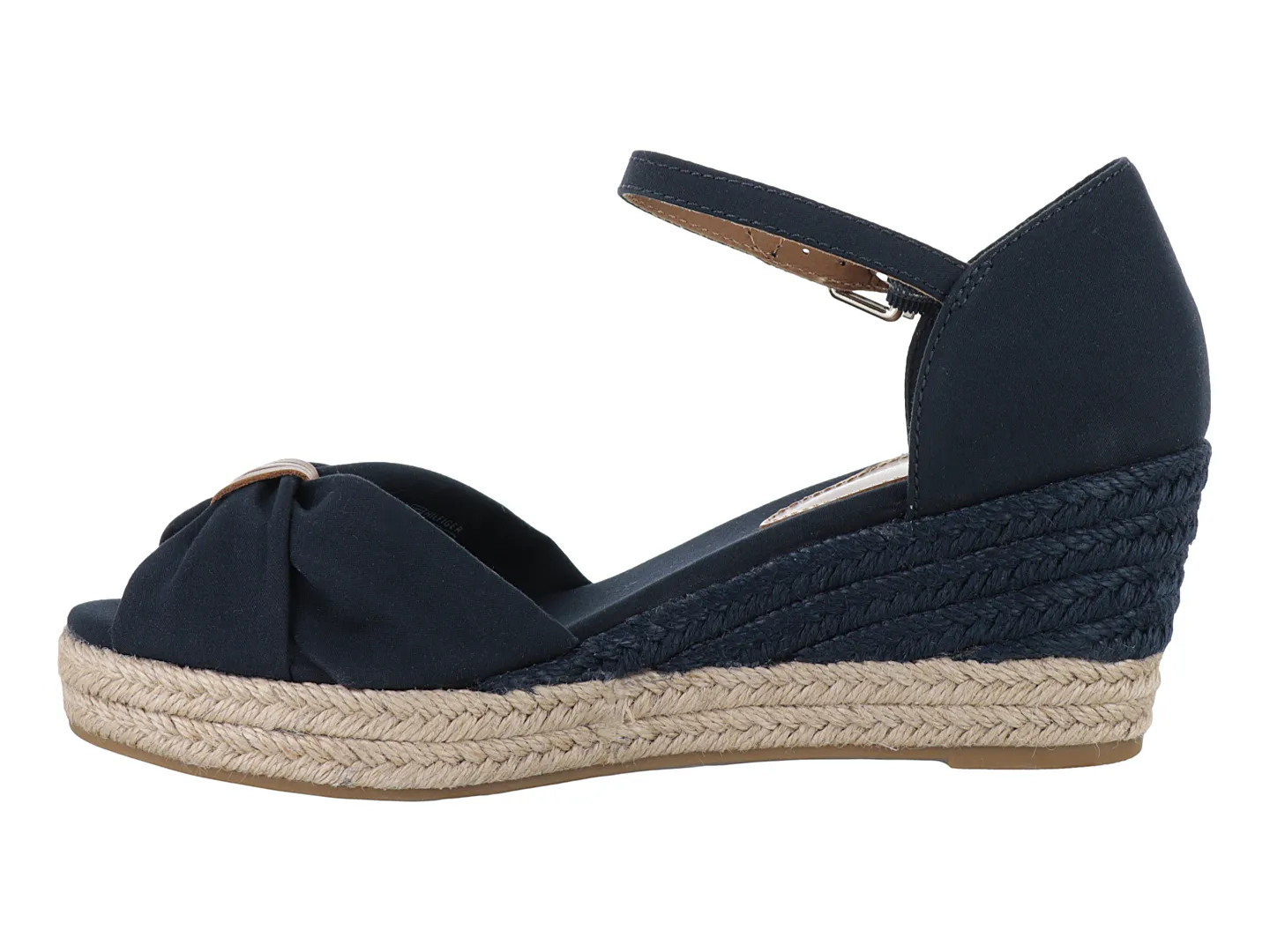 Sandalias Tommy Hilfiger Fw0478 Azul Para Mujer