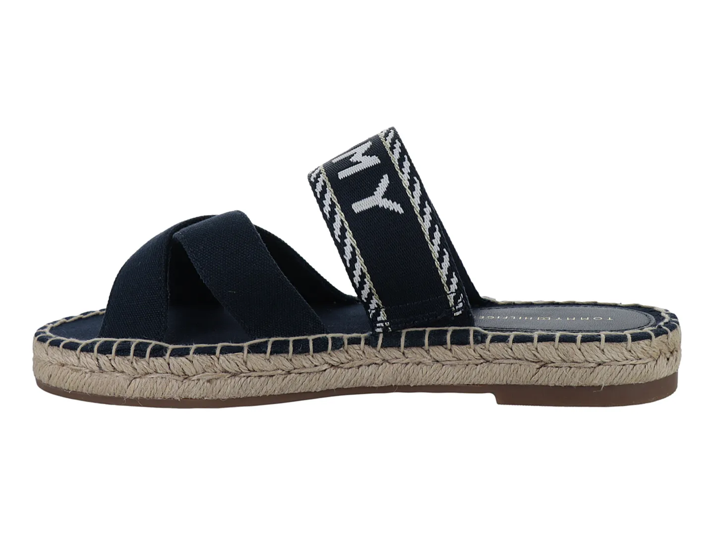 Sandalias Tommy Hilfiger Fw0718 Azul Para Mujer