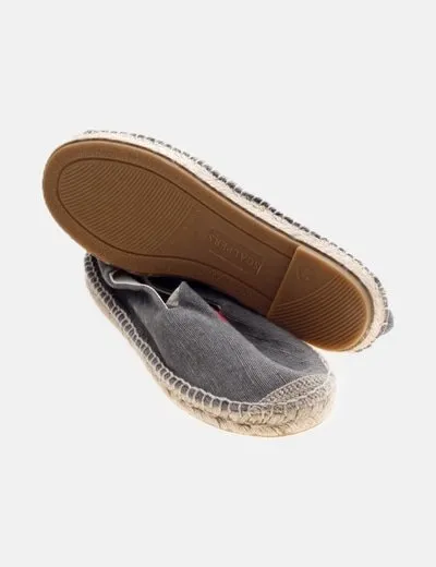 Scalpers Grey Skull Detail Espadrilles