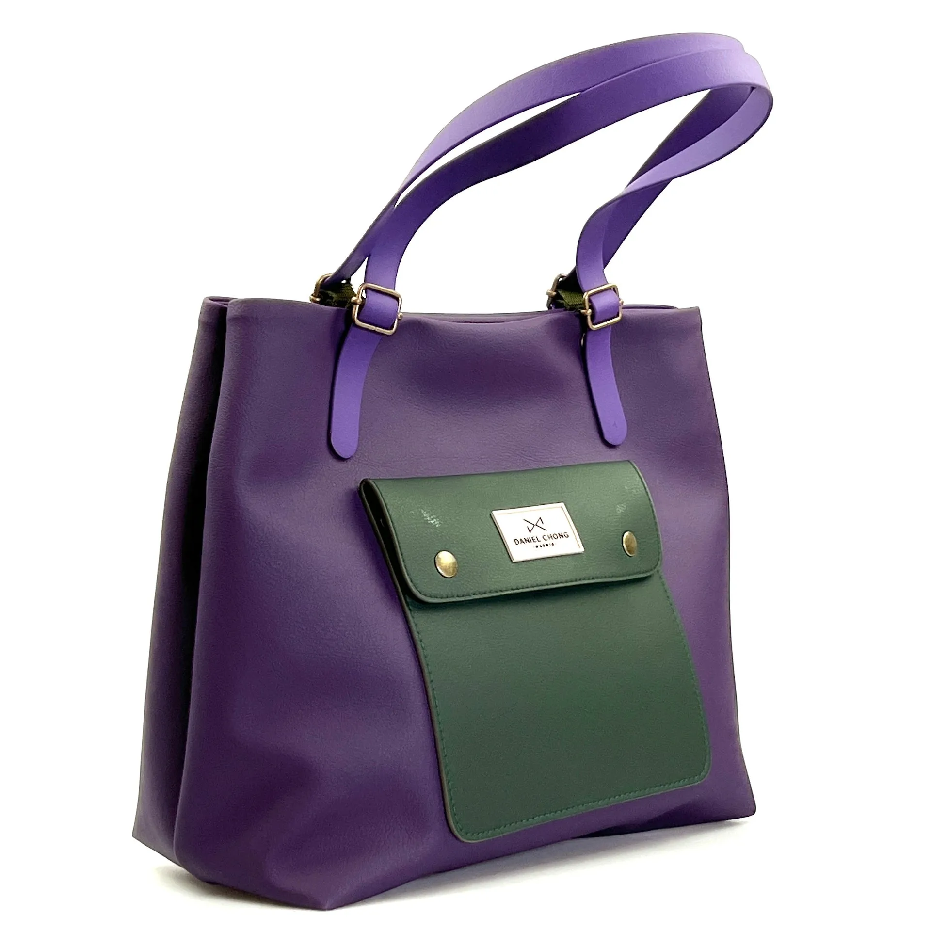 Shopper Old School Morado y Verde