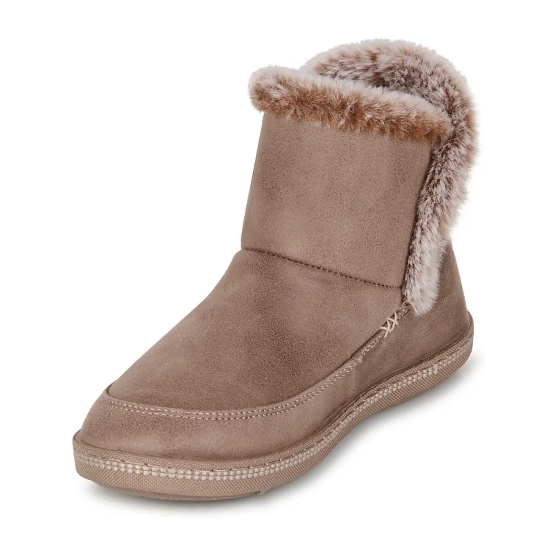 Skechers 167689 Taupe Mujer Flat Boots